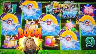 СУПЕР РЕДКИЙ бонус 5 Saw!! Челлендж бесплатной игры Huff N More Puff