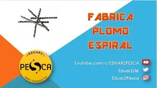 Fabrica Tu Plomo Espiral con Estaño para Pescar