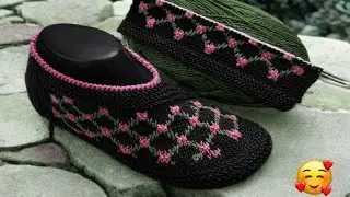Handmade Knitting Shoes That Look Expensive 💎 | Must Watch🔥 #KnittingShoes 