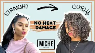 👩🏻&zwj;🦱 Straight To Curly Without Heat Damage Using Miche Beauty | Product Review |Unbrelievable