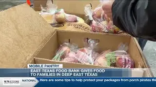 East Texas Food Bank mobile pantry gives out boxes of food in Lufkin