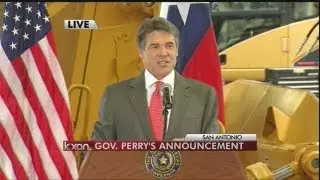 VIDEO: Gov. Perry will step aside at end of term