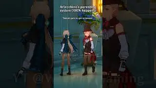 Arlecchino's parenting system 😌 #genshinimpact #shorts #lyney #lynette #freminet #childe #venti