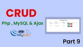 Learn PHP | Read All Data From MySQL Using Ajax | CRUD Operation With Ajax | Part 9