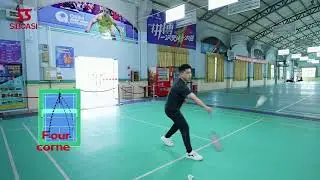 SIBOASI newest App model S4025A  badminton shooter shuttlecock training machine
