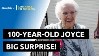 Great grandma Joyce given surprise 100th birthday party by her neighbours