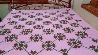 Hand Embroidery Bedsheet design//Dusuti chadar design//cross stitch bedsheet design