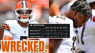 Shedeur Sanders SACKED 5 TIMES in AWFUL Performance! Dillon Gabriel SHOWS OUT for Browns!