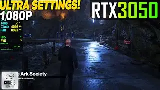 Hitman 3 RTX 3050 - 1080p Ultra, RTX ON,
