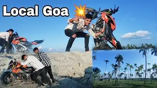 Brahmaputra Local Goa Balichor place bike Ride stunt and good experience my journey😊