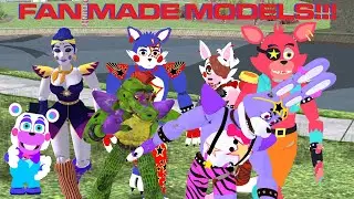 Glamrock Bonnie & Other Fan Models in GTA San Andreas | FNAF Mods S2: Security Breach