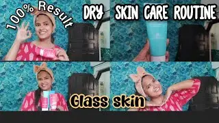 7 Day Glass skin challenge 🥰 ! Morning skin care Routine #glassskin #dryskin 