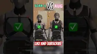 🔫|SCAR-L VS AUG|🔫DAMAGE TEST COMPARISON 🔥#camparison#pubgmobile#shorts#viral#shortsvideo