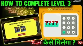 HOW TO COMPLETE CRACK THE SAFE LEVEL 3 FREE FIRE | FREE FIRE NEW EVENT TODAY