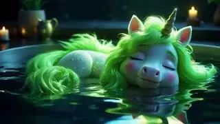 Dreamy Unicorn Bath | Soft Sleep Animation Music