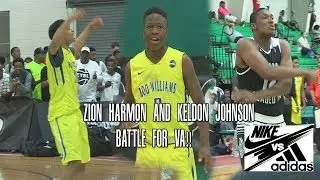 Keldon Johnson and Zion Harmon Lead In Battle For VA! Boo Williams Vs Team Loaded Full Highlights