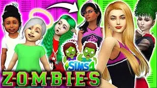 Disney ZOMBIES Characters 🧟👶Toddlers to Teens CHALLENGE!💁🧟 Disney ZOMBIES Sims 4 Create a Sim