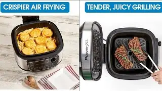 Powerxl Grill Air Fryer Combo 6 Qt 12-In-1 Indoor Grill | Powerxl Air Fryer Grill | PowerXL