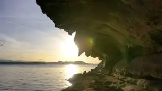 4K Aerial Drone footage of Gabriola Island, Entrance Island, BC Ferries