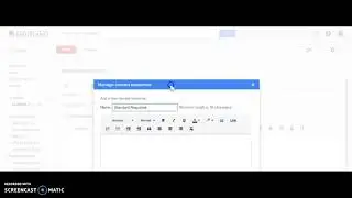 How to set up a new Canned Response