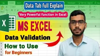 Data Validation in Excel with Live Example | Create Drop Down List&nbsp;&&nbsp;Slip&nbsp;in&nbsp;Hindi