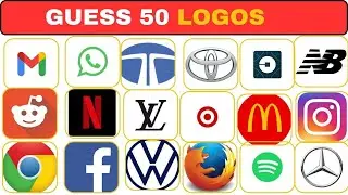 Guess 50 Famous Logos  Fun Logo Quiz Most People Fail!