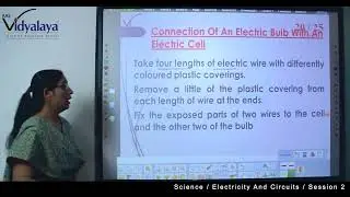 99 Class 6 Science C12S2 - Electricity & Circuits - A Bulb Connected To An Electricity Cell