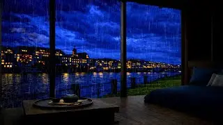 Rain Sounds in a Dark Bedroom 🌧️ | Peaceful Ambience for Deep Sleep & Meditation🛏️RAIN SLEEP SOUNDS