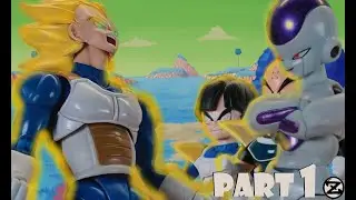 Vegeta turns into a Super Saiyan on Namek (STOPMOTION)