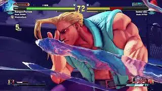 STREET FIGHTER V Shadow Nash strike down Shin Urien