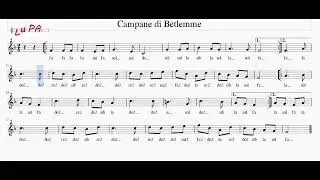 Campane di Betlemme - Flauto - Note - Spartito - Tutorial - Karaoke - Recorder - Canto - Strumentale