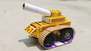 How To Make Matchbox Military Tank At Home | DIY Toy Army Tanker Project