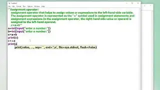 Assignment Operator #