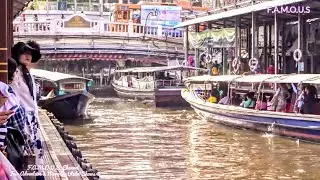 TAKE A CANAL BOAT | BANGKOK Khlong Saen Saep | NIDA Line - Pratunam