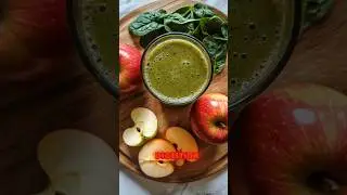 Refreshing lemon ginger spinach apple smoothie To boost Detoxification