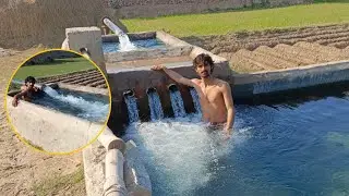 tubewell ka pani thanda ha tubewell very big so full enjoy pool|#pool#swimmingpool #poolvlog #viral