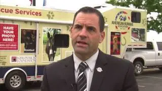 Animal rescue trailer truck