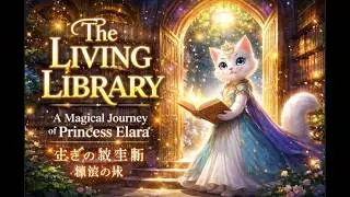 The Living Library📖|👑Princess Elara&rsquo;s Magical Bedtime Journey| エララの冒険 | 魔法の物語 #cat #animation P1