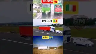 Automatic Emergency Braking Test | Volvo vs HOWO vs IVECO 🚛🛑