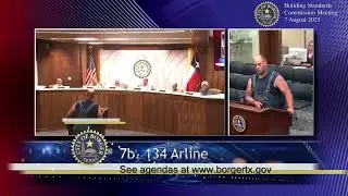 City of Borger Building Standards Commission - August 7th, 2025