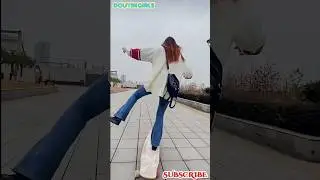 Nashe Si Chadh Gayi | nashe si chadh gayi remix | Korean girl skating status | skating board #shorts