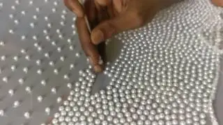 Slow motion video  - Pearl bead work