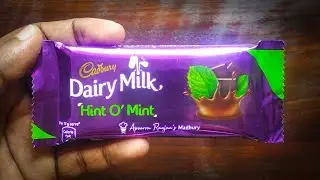 Cadbury Dairy Milk Hint O Mint Flavour unpacking and review
