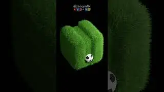 Satisfying 3d football animation #shorts #youtubeshorts #shortvideo @ReoGrafix @BlenderOfficial