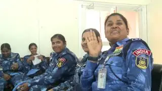 All Female Indian Formed Police Farewell at Robertsfield Airport