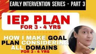 Early Intervention Series - Part 3| IEP Goals | Home Plan For 3-4yrs | @letsconquerautism5607