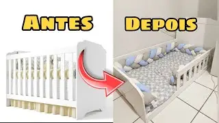 COMO TRANSFORMAR BER&Ccedil;O EM CAMA MONTESSORIANA R&Aacute;PIDO E F&Aacute;CIL | FA&Ccedil;A VOC&Ecirc; MESMO | CAMINHA| crib in bed