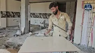 کف&zwnj;سازی حرفه&zwnj;ای با بتن و سرامیک | Professional Concrete & Tile Flooring | BuildIran 🔥