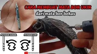 cara membuat mata bor ukir mini grinder