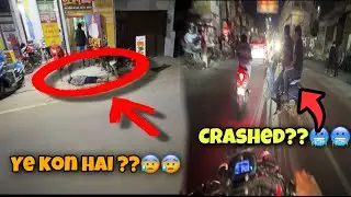 Road Pai Ye Kon Pada hai 😰😰|Almost CrashBike 🥶🥶